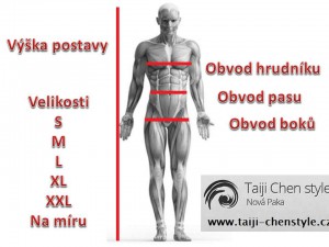 Taiji obleky na míru ve všech velikostech a rozměrech