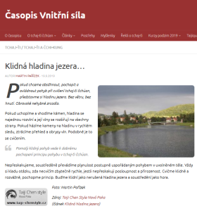 Klidna Hladina Jezera… Casopis Vnitrni Sila